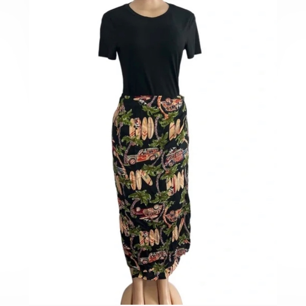 Disney Mickey Mouse Tropical Sarong Skirt sz Small